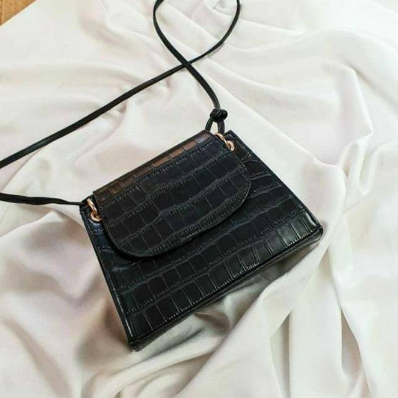 Tas Selempang Wanita Import Original Tas Bahu Wanita Korea Sling Bag Wanita Tas Wanita Fashion Croco