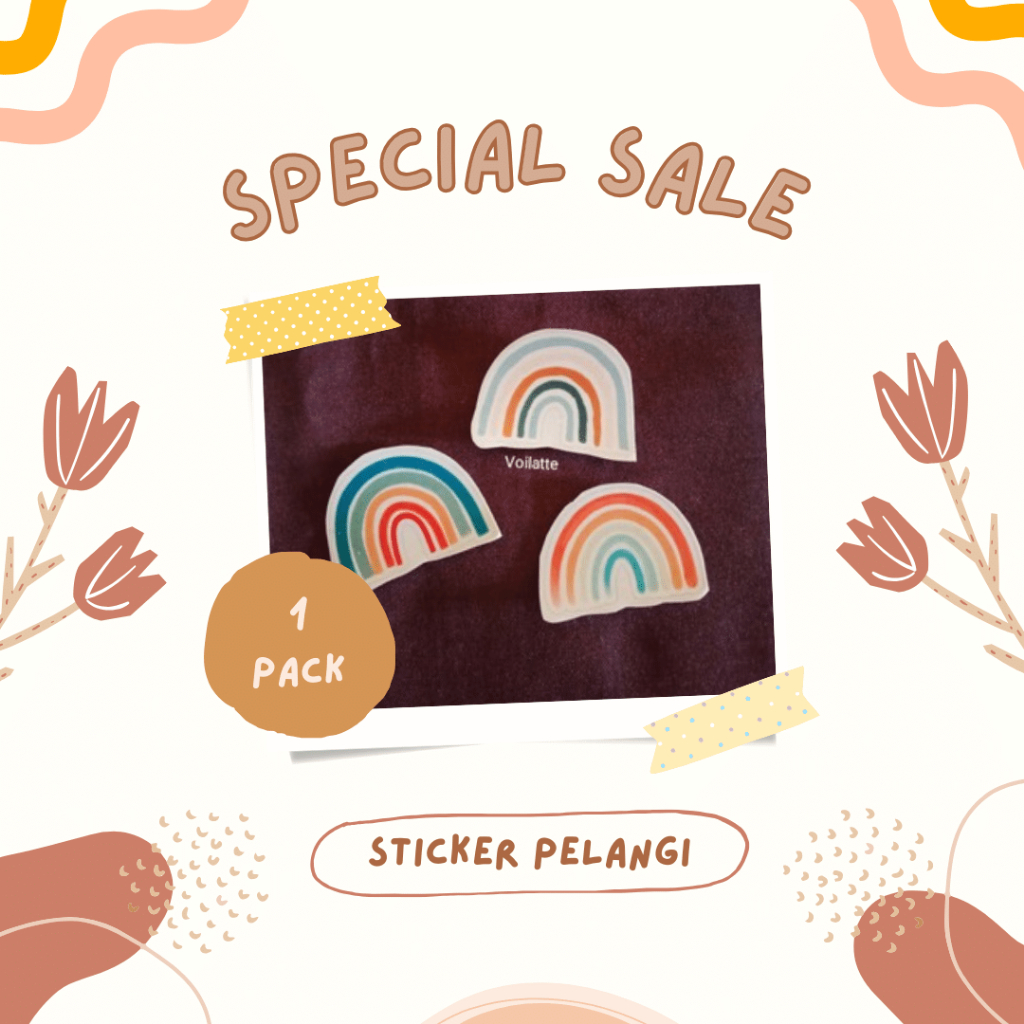 

SPS003 - [ISI 10 PC] STICKER AESTHETIC PELANGI PREMIUM UNTUK PLANNER JURNAL NOTEBOOK TINGGAL TEMPEL