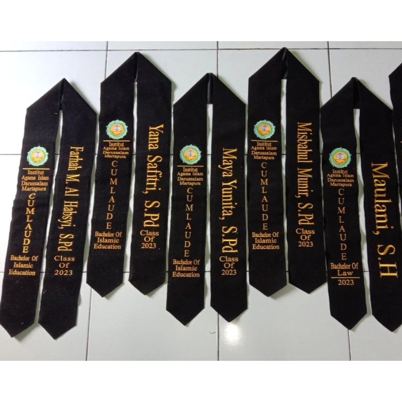 selempang sidang wisuda selempang leher