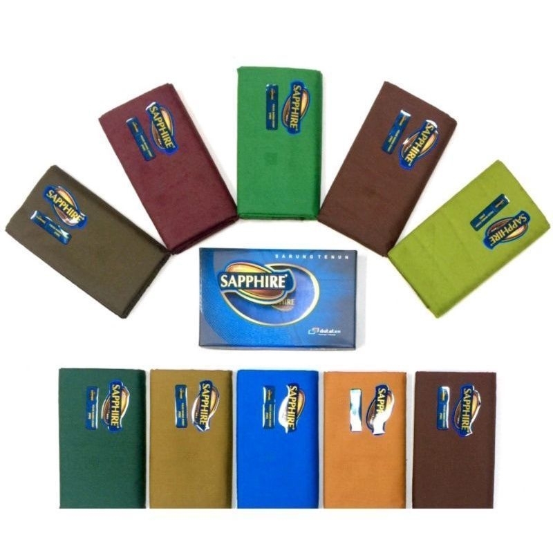 Sarung Saphire Sapphire Polos Warna Dobby Sarung Dewasa Polos Warna Lengkap