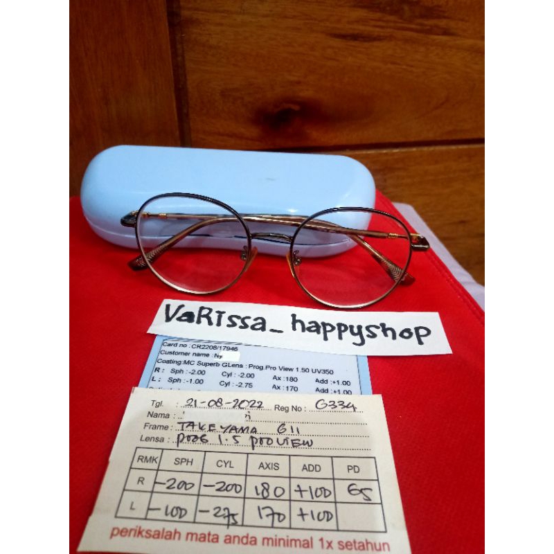 kacamata (bekas) minus cylinder plus +1