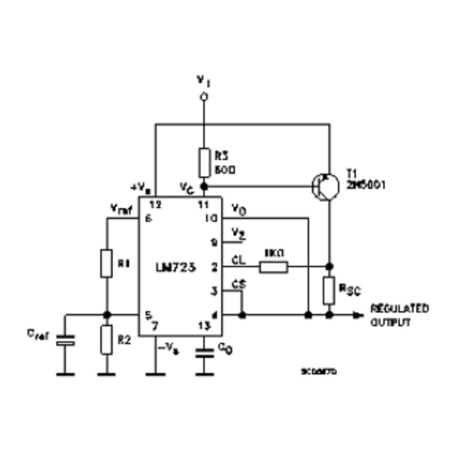 ES - IC Regulator LM723CN LM723 DIP Adj. Voltage Regulator IC 2-37V 150mA New Original