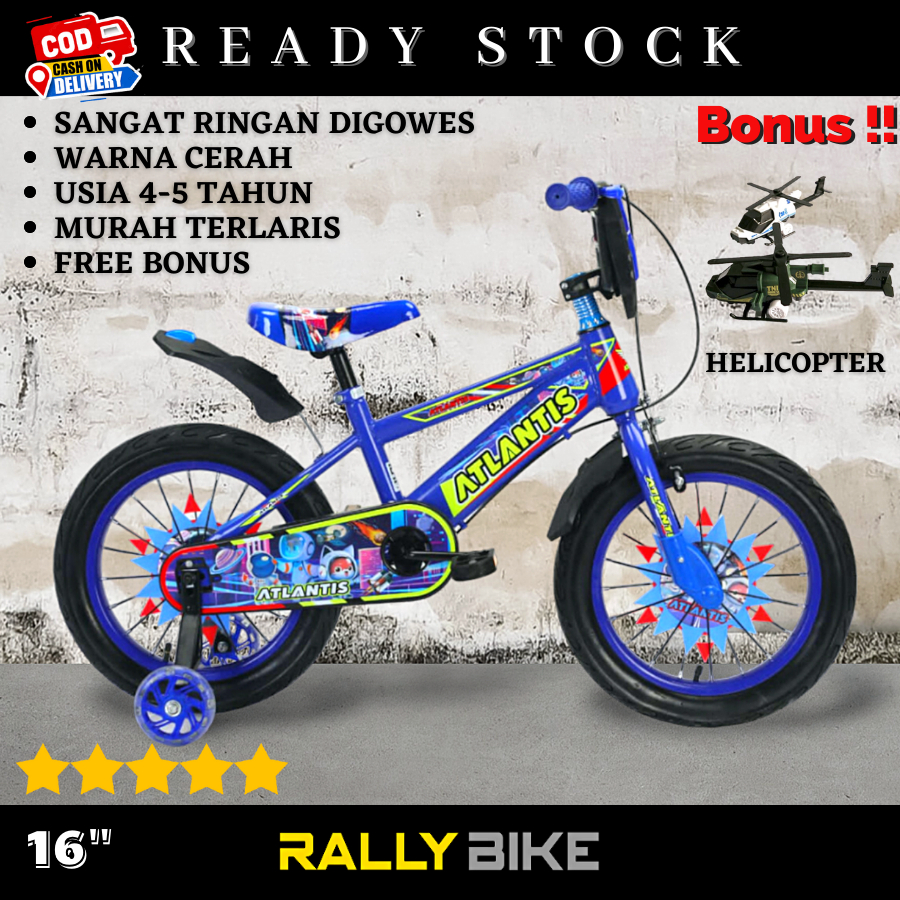 sepeda sepedah anak cowok laki laki ukuran size 18 untuk usia umur 5th sampai 6 th tahun model bmx b