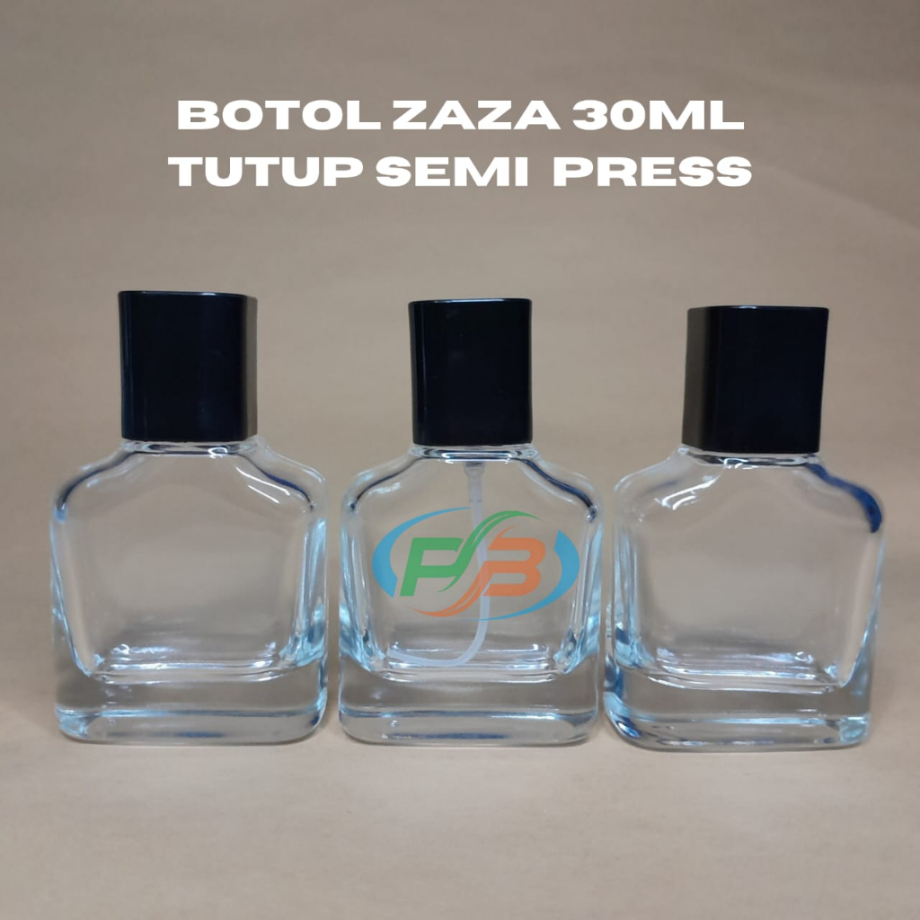 Botol parfum zaza 30 ml semi press / botol parfum / botol kaca - botol parfum kosong - botol 30ml