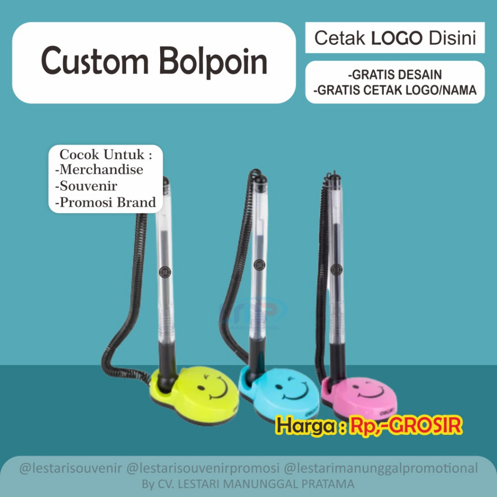 

Souvenir Bolpoint Meja Custom (PP-07) / Bolpoint Meja Lucu Custom