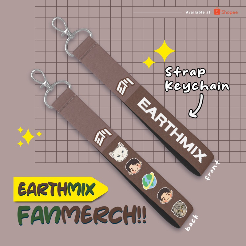 [Fanmade] READY - Keychain Strap EARTHMIX FIRSTKHAO OFFGUN JOONGDUNK TAYNEW GEMINIFOURTH FORCEBOOK P