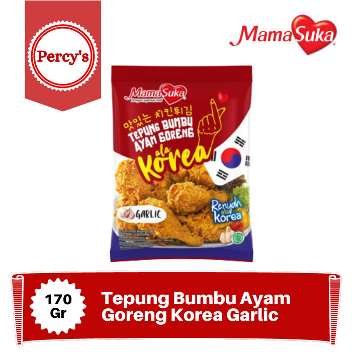

MamaSuka - Tepung Bumbu Ayam Goreng Korea Garlic 170 Gr