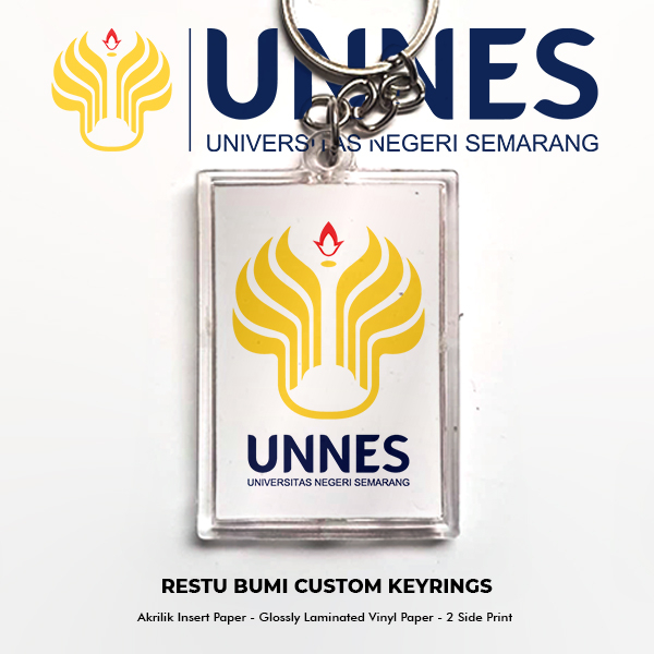 Gantungan Kunci Akrilik Unnes