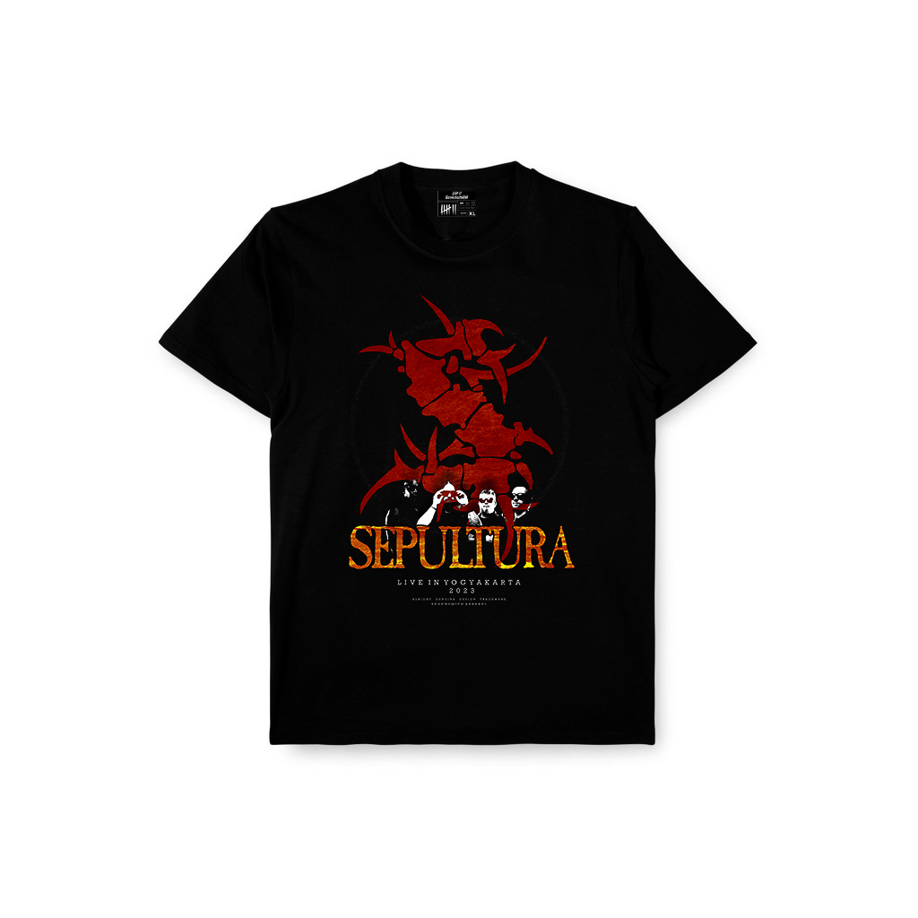 Tshirt SEPULTURA RED - Unisex - Kaos pria - Kaos wanita
