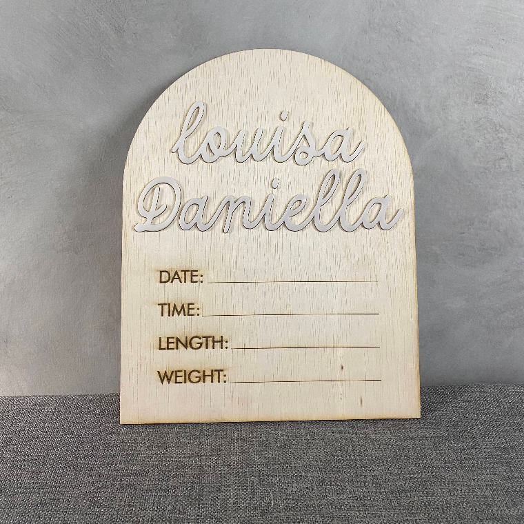 Papan Hospitality Board |Papan Estetik Kelahiran Bayi Bisa Grafir Data Kelahiran