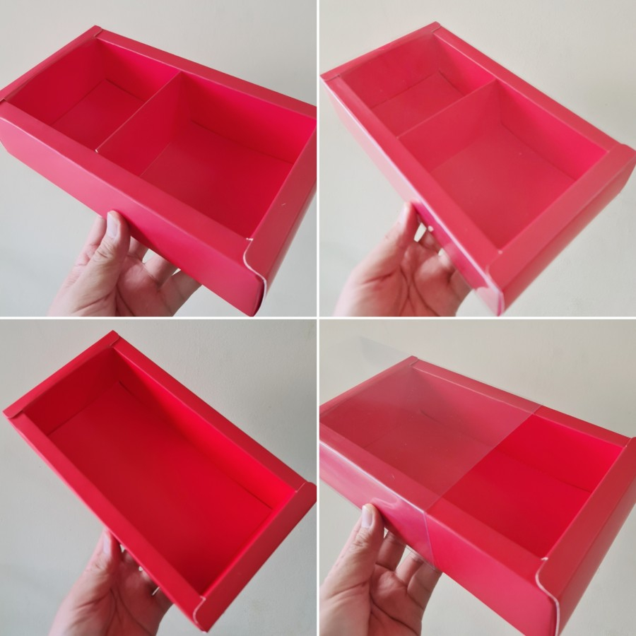 

(5 pcs) kardus lapis legit box pie susu kotak kemasan eggtart dus merah tutup mika polos size 22x11x6cm