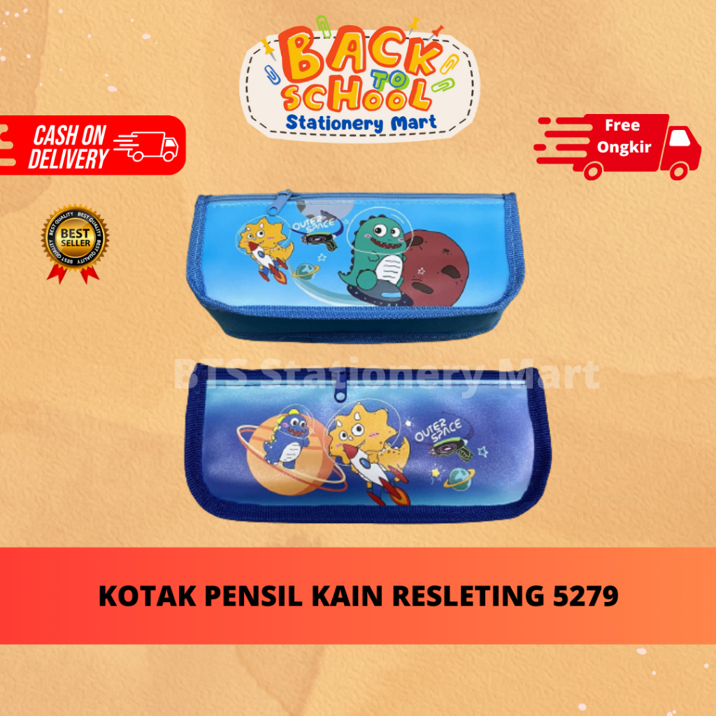 

(BTS) KOTAK PENSIL KAIN RESLETING 5279