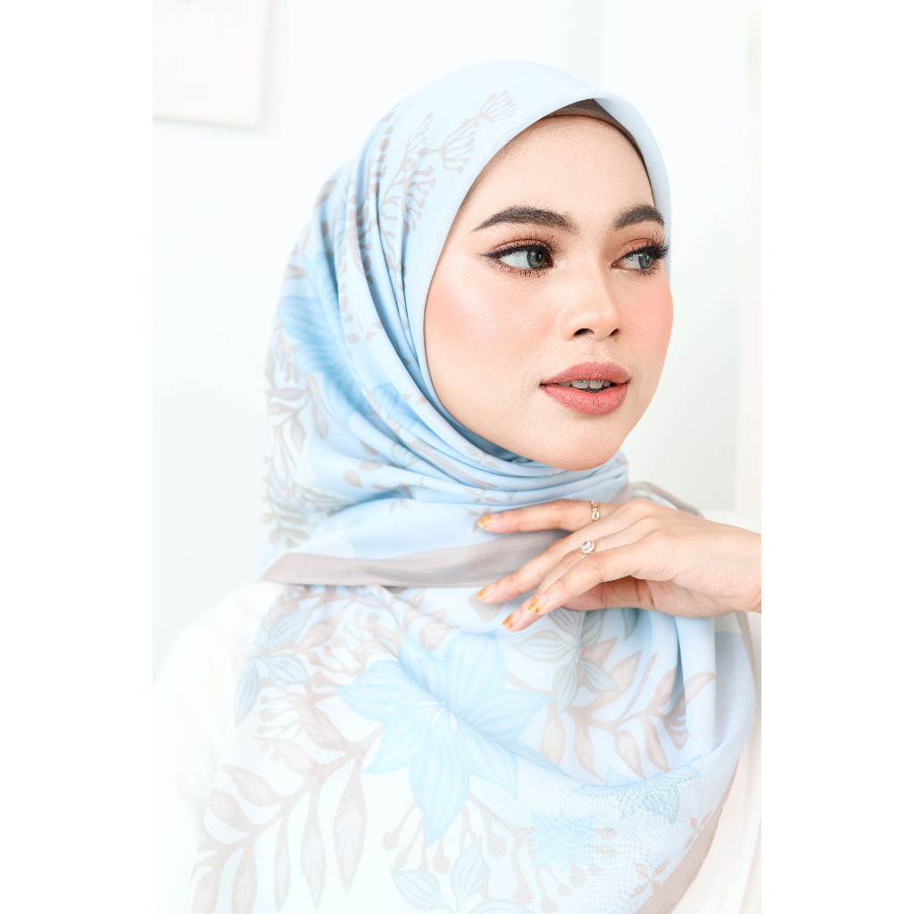 (Paket Bundle 25pcs) Feline Scarf Hijab - Chiffon Voile | Hijab Digital Printing SegiEmpat