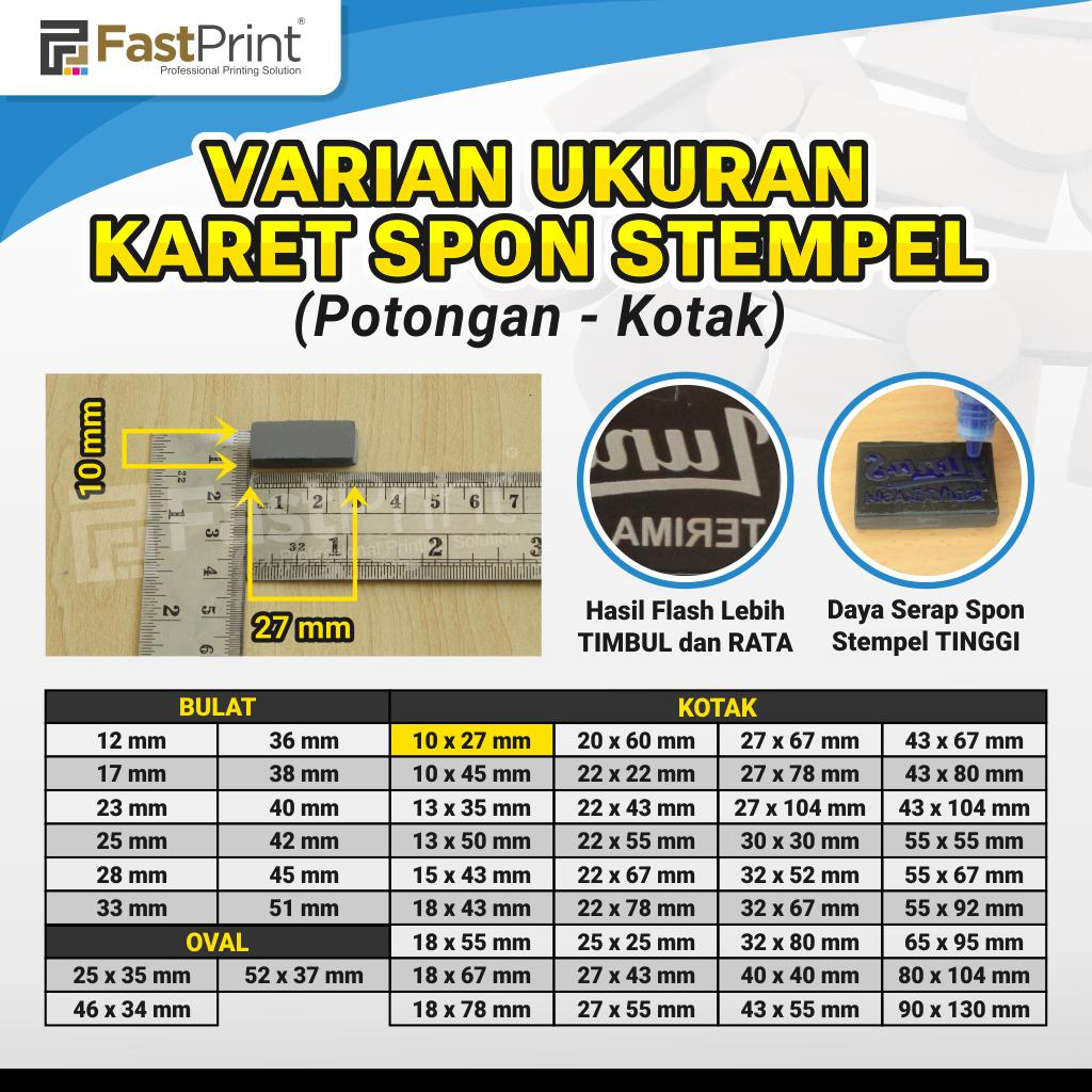 

Karet Stempel Flash Potongan Kotak 10X27 MM