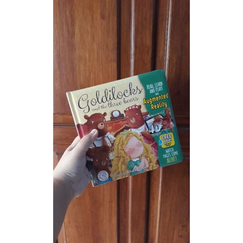 

augmented reality book goldilocks and the three bears big bad wolf buku ajaib little hippo
