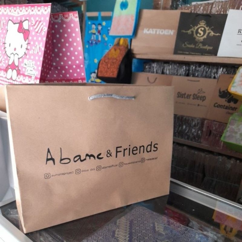 

paperbag custom logo Abame&Friends