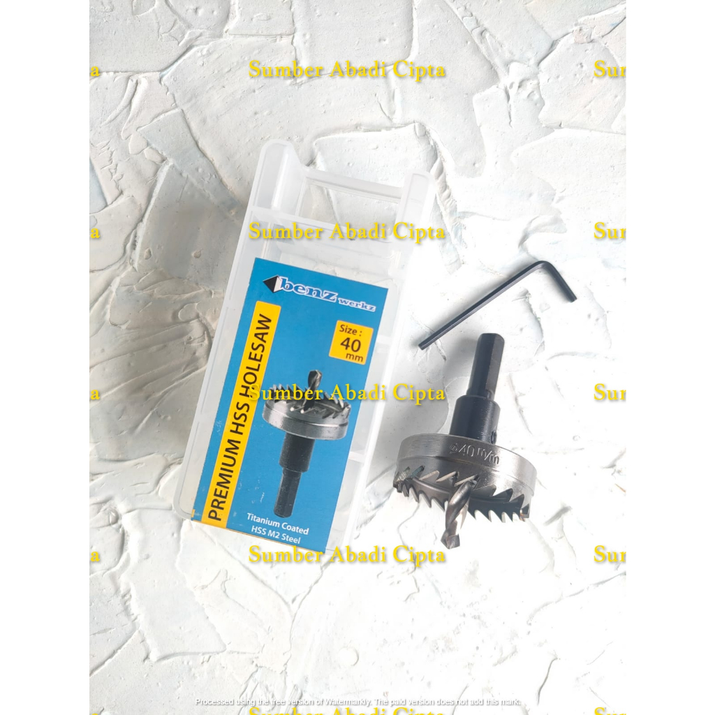 BENZ 40 MM Hole Saw Besi HSS Mata Bor Pembolong Besi 40mm