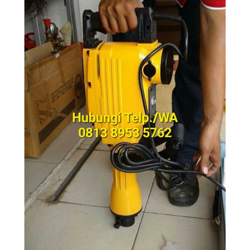 Sewa alat jackhammer baby roller stamper kodok stamper kuda genset pondasi cor molen