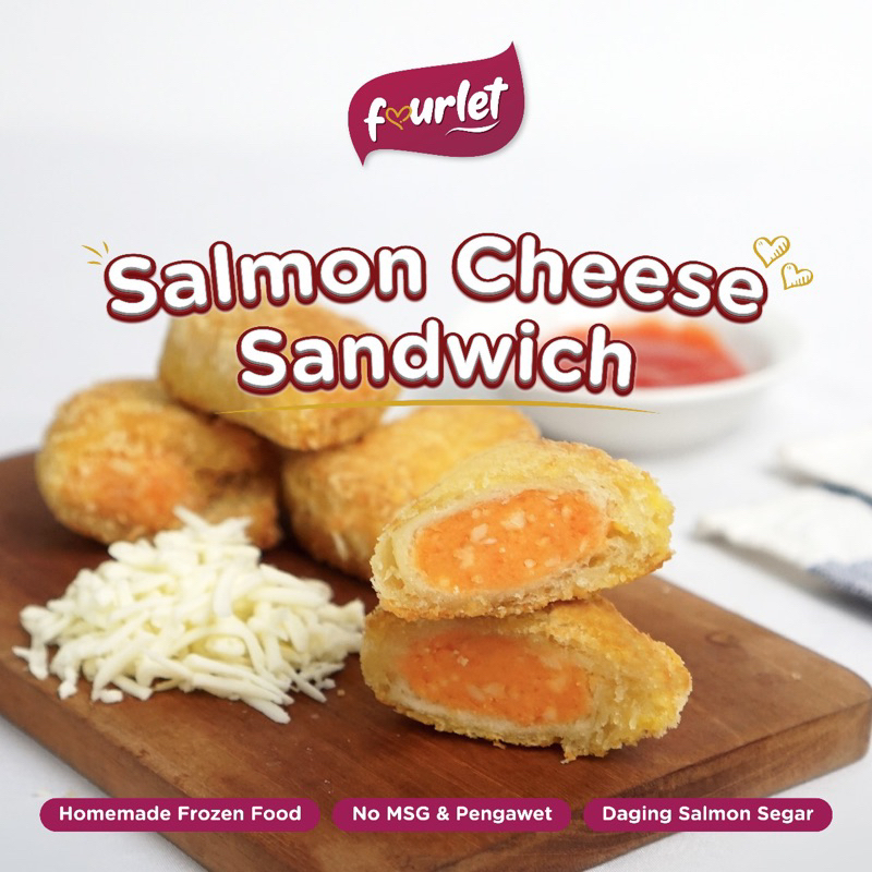 

Salmon Cheese Sandwich / Roti salmon keju Frozen Homemade Isi 4