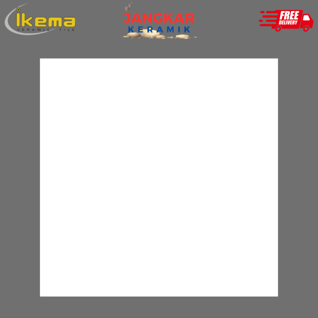 Granit Ikema Snow White 60x60 | Granit Putih Polos | Glossy