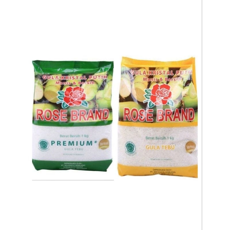 

Gula premium Rosebrand 1kg kuning / hijau