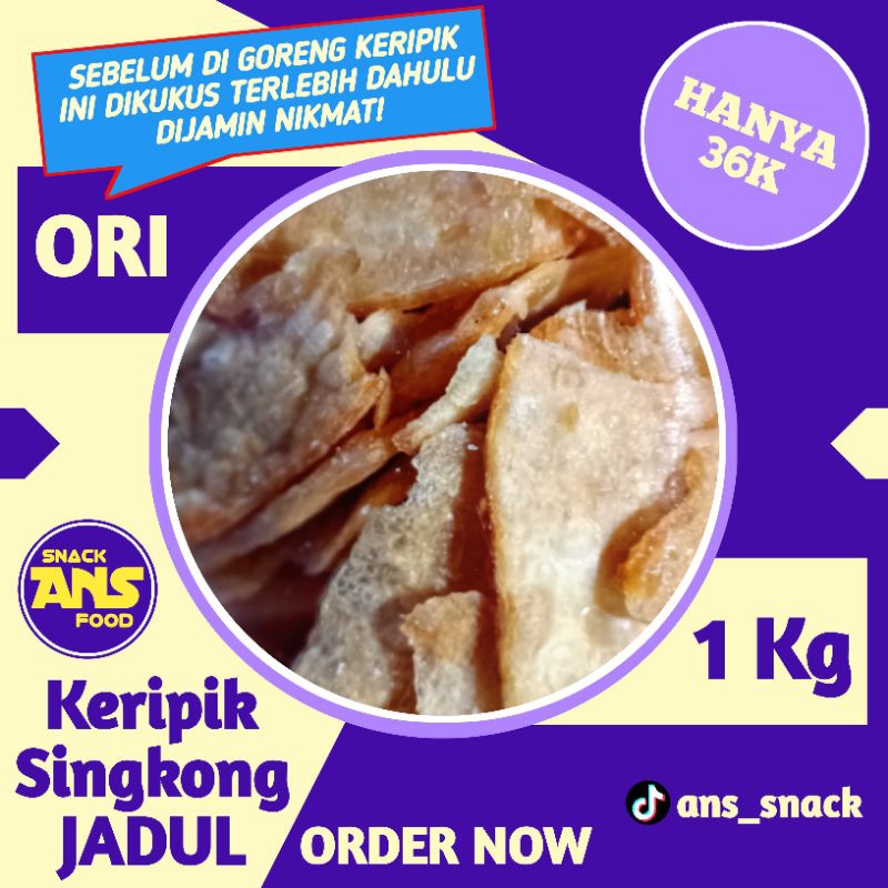 

KERIPIK SINGKONG ASIN 1KG