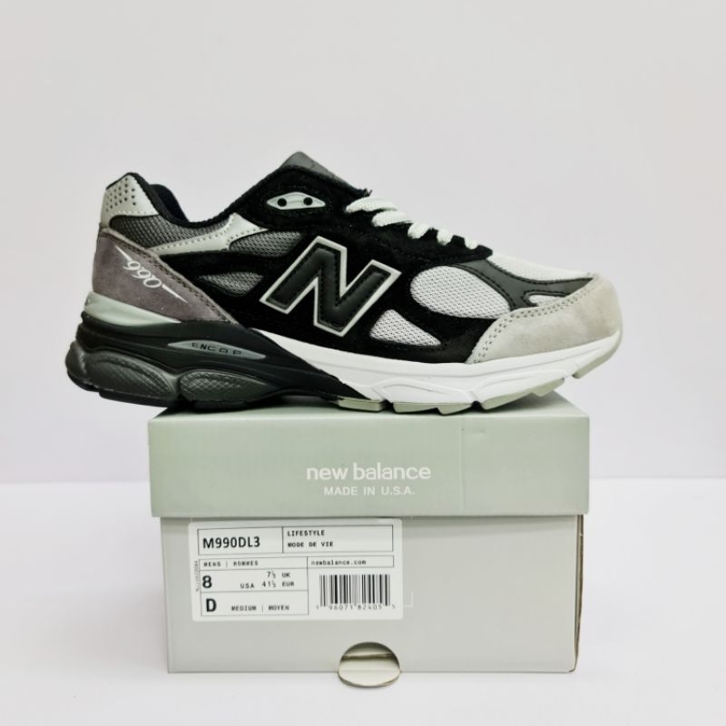 NB 990 V3 DTLR GREYSCALE / NEW BALANCE 990 V3/SEPATU PRIA/SNEAKERS/NB 990 V3