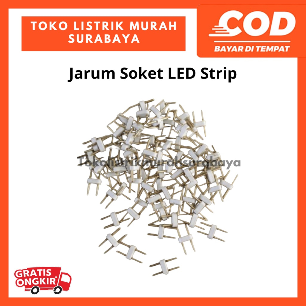 JARUM SOKET LED STRIP/ JARUM SAMBUNGAN SOKET LAMPU LED SELANG STRIP
