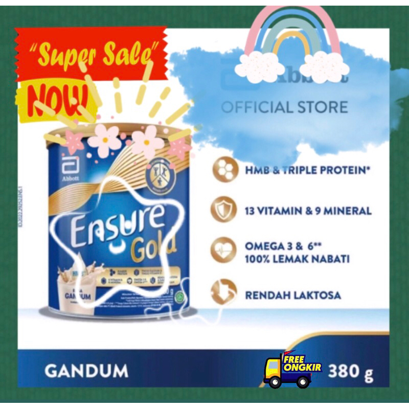 

Ensure gold rasa gandum/coklat/vanila 380gram