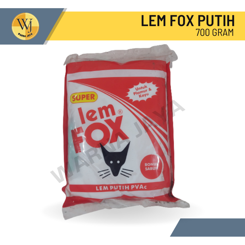 

Lem Fox Putih 700 gr Kayu / Lem Putih untuk Plamur Kayu