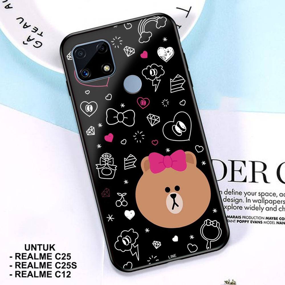 Case REALME C25 / C25S / C12 - Casing REALME C25 / C25S / C12 - ( BRWN ) - Case Hp - Casing Hp - Sof