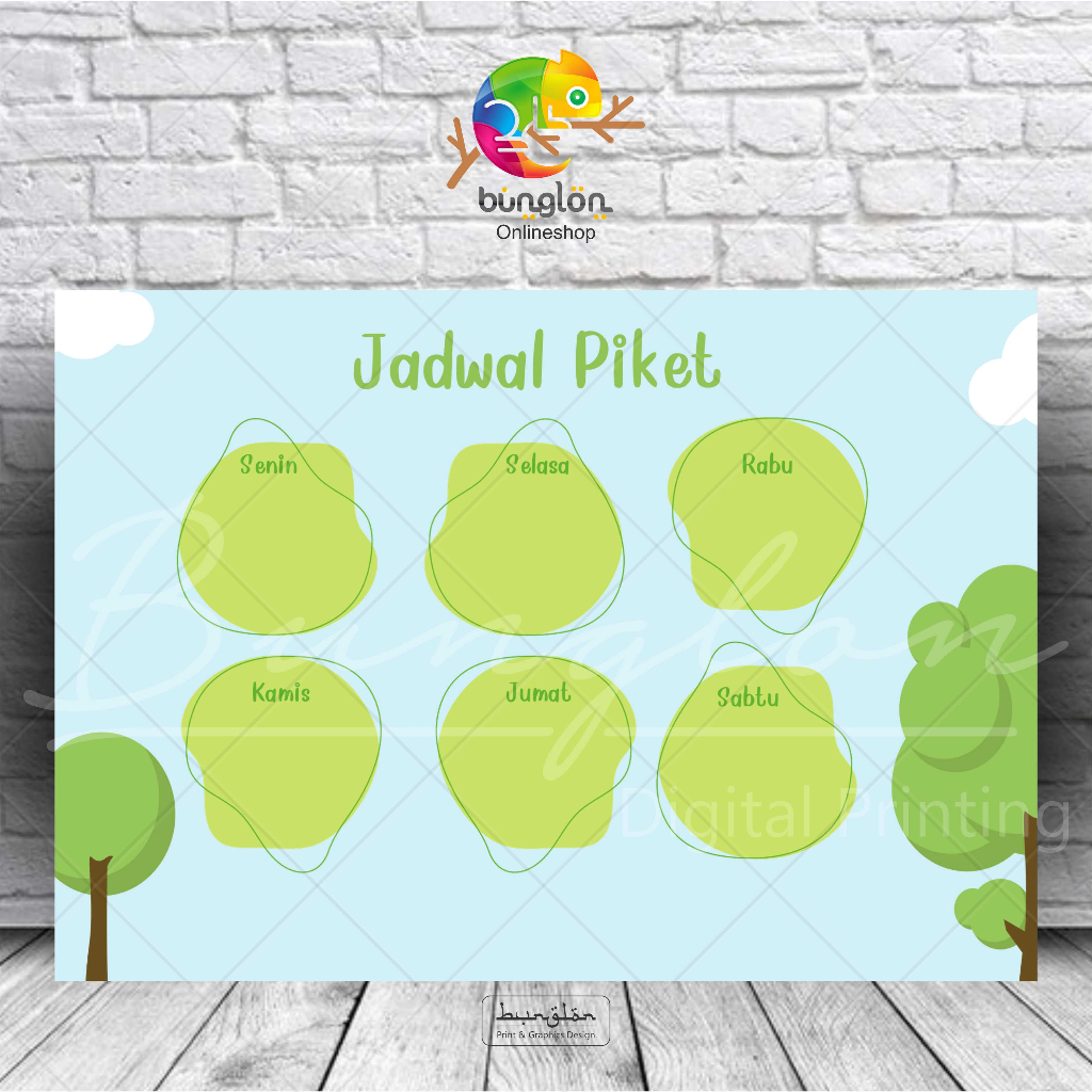 

Poster Edukasi Jadwal Piket Model A