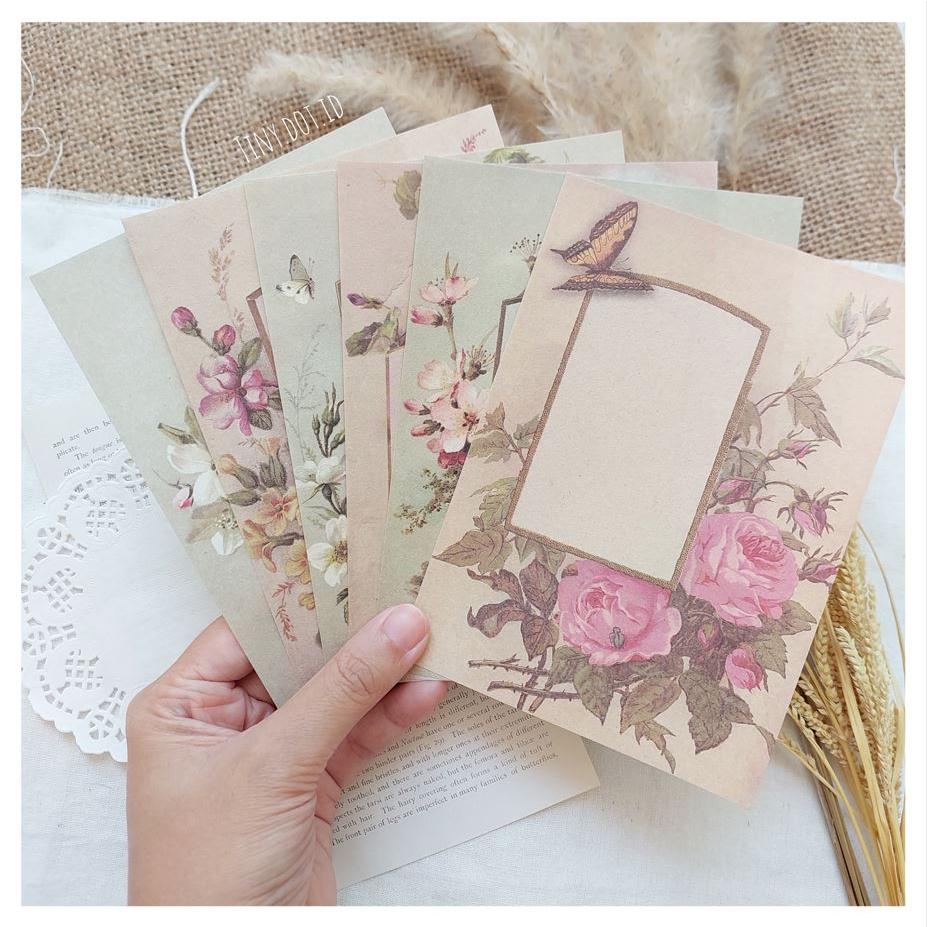 

Deco Paper - Vintage Flower Painting (6 pcs)