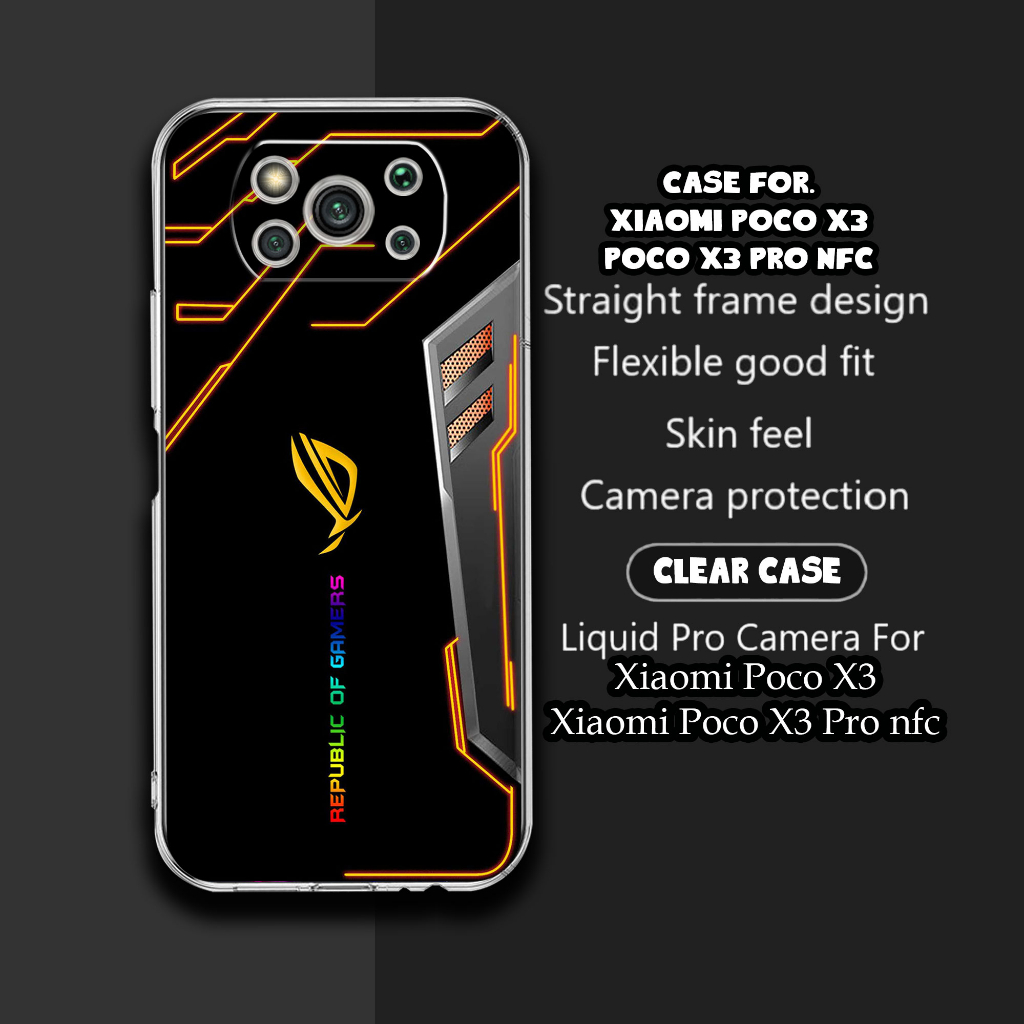 Case Xiaomi Poco X3 / Poco X3 Pro NFC Terbaru Motif [rog] Terlaris Casing Xiaomi Poco X3 / Poco X3 P