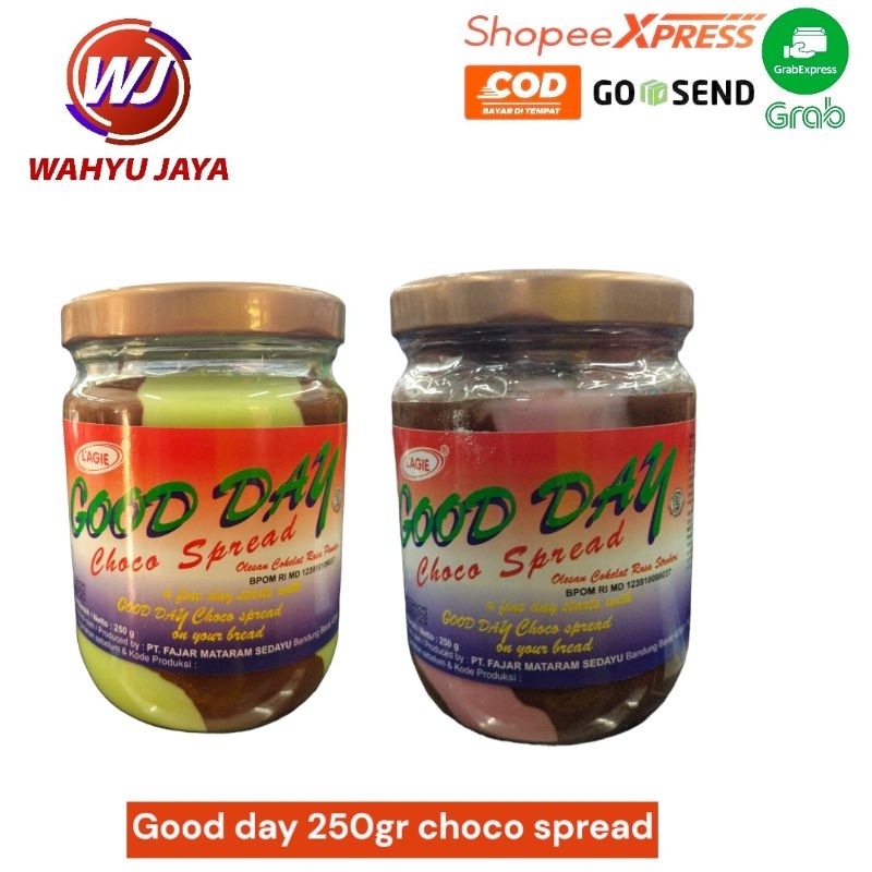 

good day spread rasa strawberry/rasa pandan 250gram