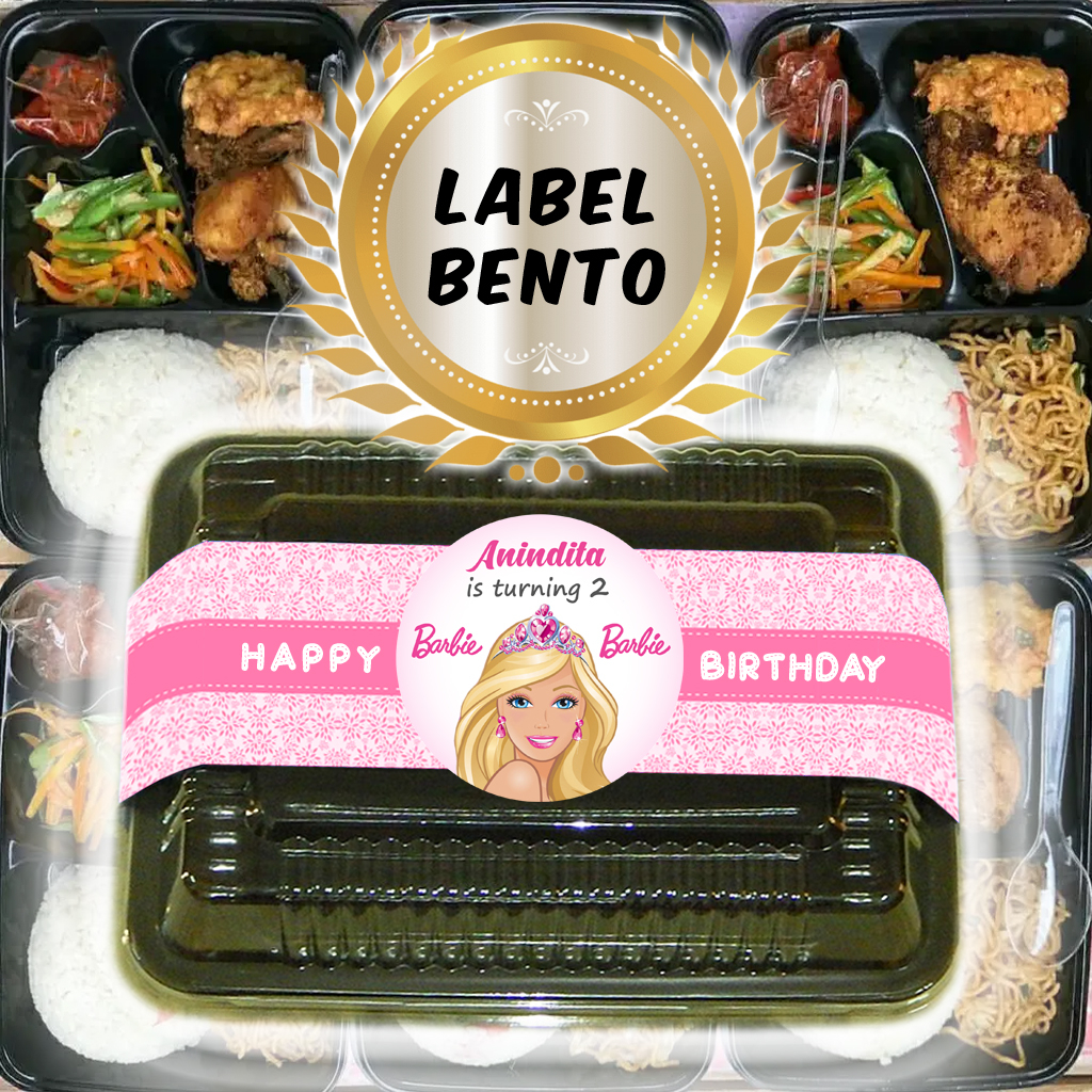 

BARBIE 2-1 - LABEL BENTO / LABEL AQIQAH / LABEL NASI BENTO ULTAH ULANG TAHUN