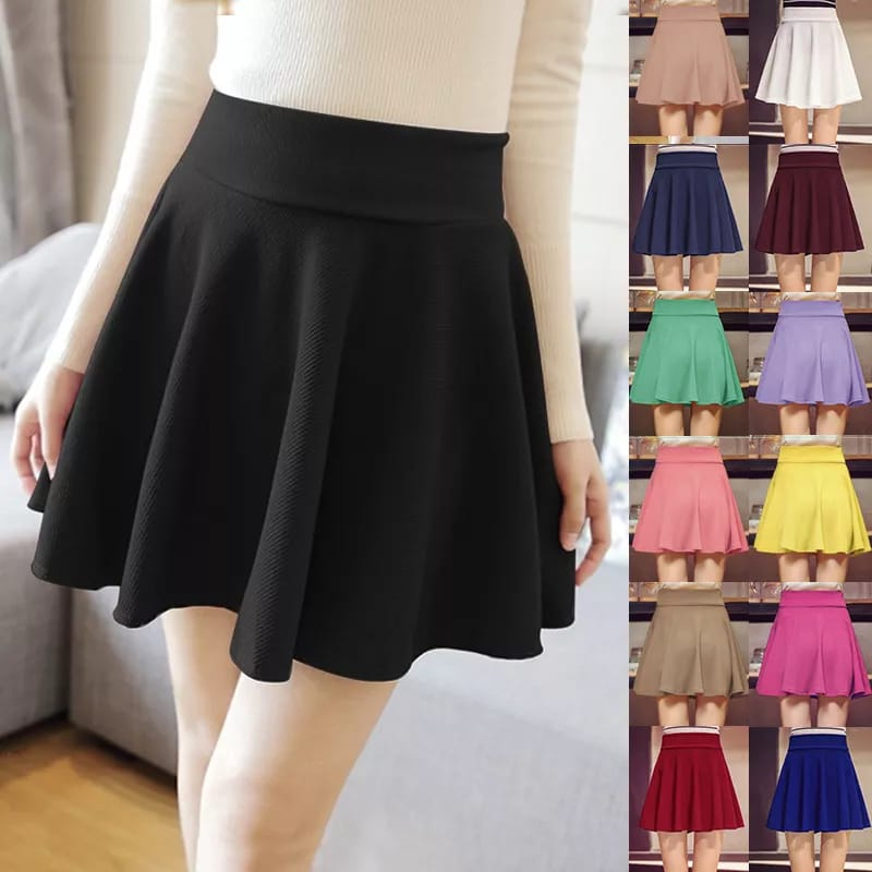 Flare Skirt/Rok Mini/Rok flare/Rok pendek/mini Skirt/Rok payung/Rok Lebar/Rok Scuba