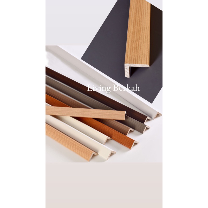 LIST SUDUT SIKU LANTAI PARKIT LIST PENUTUP ATAS WPC LIST SIKU TANGGA BAHAN PVC