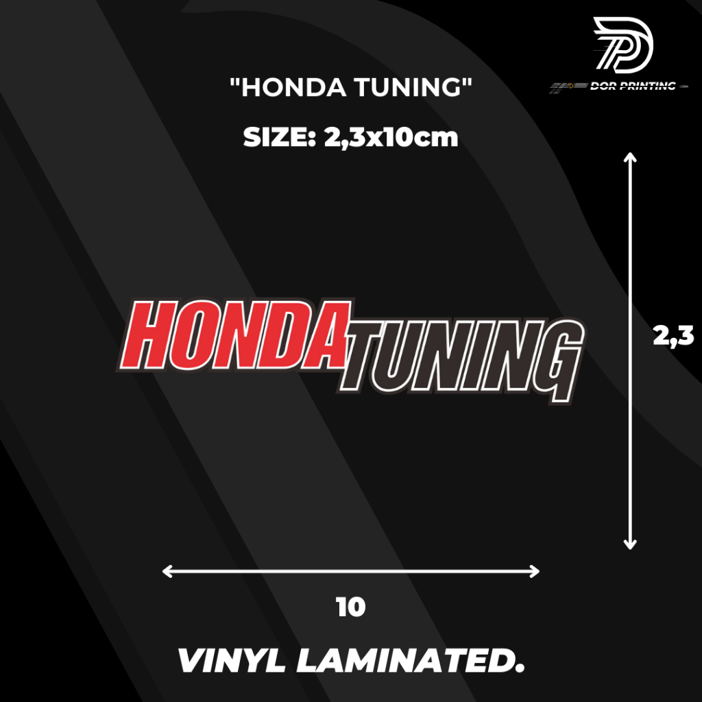 

STICKER/ HONDA TUNING VIRALL KEREN LOGO HONDA TUNING