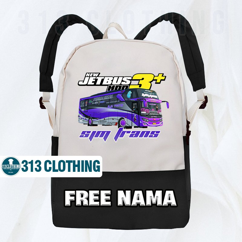 Tas Anak Bus Mania Sjm Trans Tas Ransel Sekolah Anak SJM Trans Bus Mania Gratis Nama