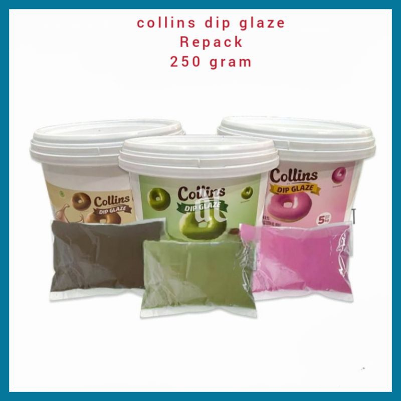 

COLLINS DIP GLAZE 250GR TOPPING DONAT PISANG NUGGET