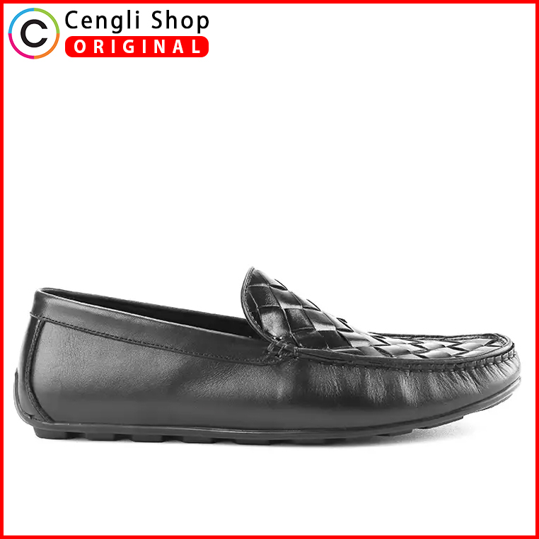 ANM03 SEPATU LOAFER PRIA ANDREW ORIGINAL LOAFERS PANSUS KULIT ASLI ORI HITAM