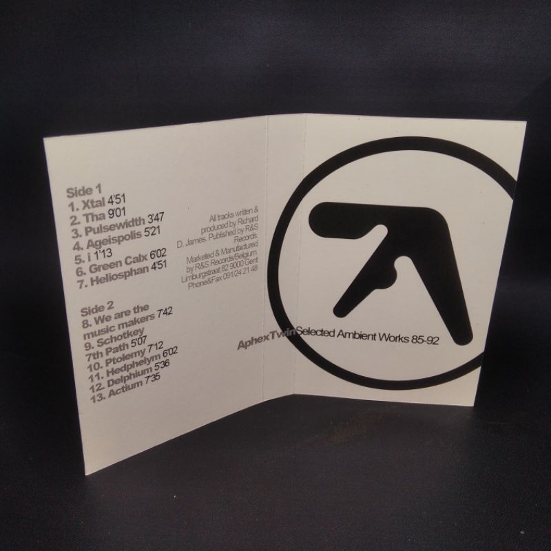 Kaset Pita Aphex Twin Selected Ambient Works 85-92