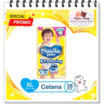 PAMPERS MURAH MAMY POKO PANTS XL38