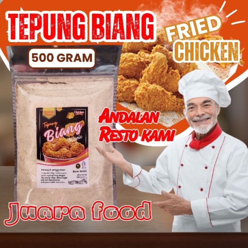 

TEPUNG BIANG 500 gram fried chicken juara food