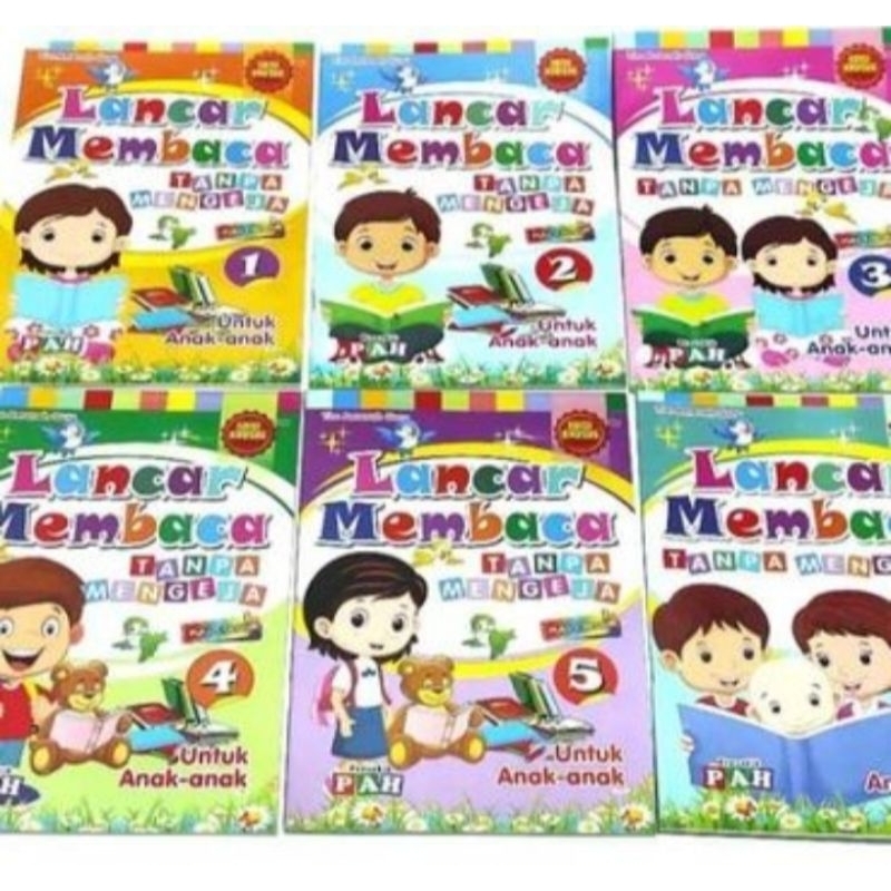 paket buku lancar membaca anak TK / Lancar membaca jilid 1-6