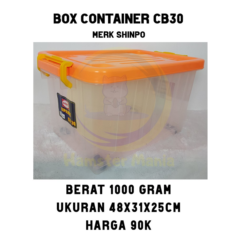 Box Container CB 30 [ kandang hamster kandang landak kandang reptil