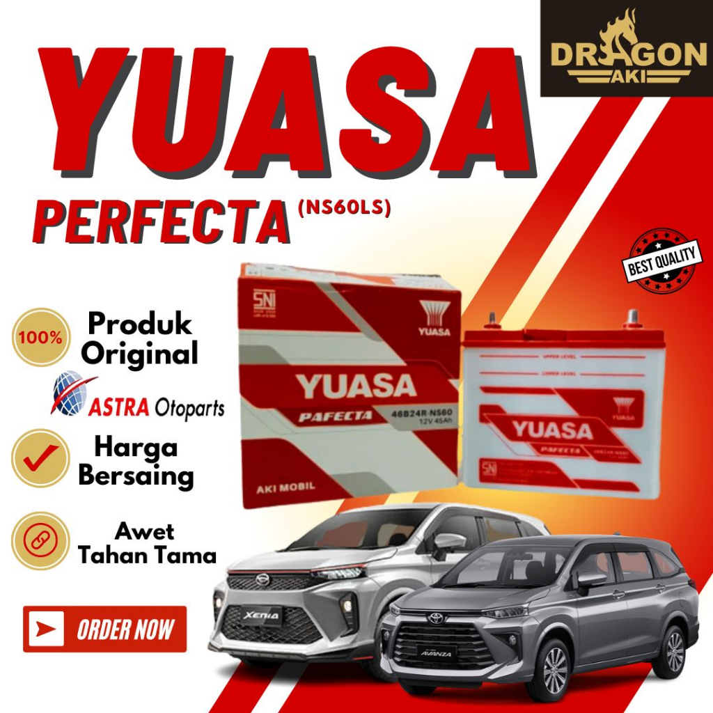 Aki Mobil Yuasa ns60ls