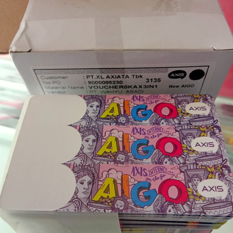 

Voucher kosong axis 300SN ,100 lembar