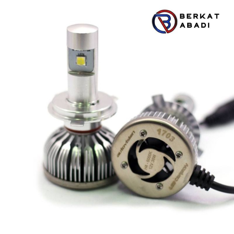 Headlamp H4 H/L 12V LED Carbon Autovision 38W 6000K